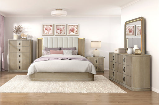 Homelegance - Ribbon Queen Bed in Light Brown - 2500-1* - GreatFurnitureDeal