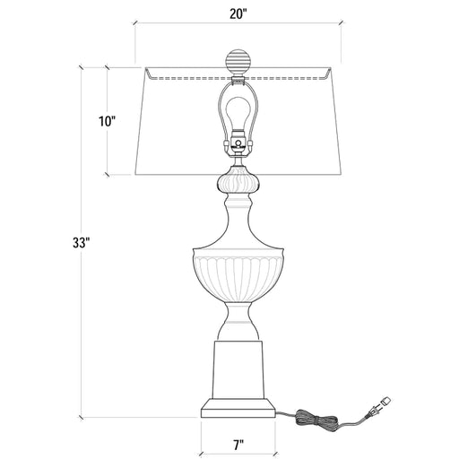 Bramble - Roman Table Lamp - BR-25046 - GreatFurnitureDeal