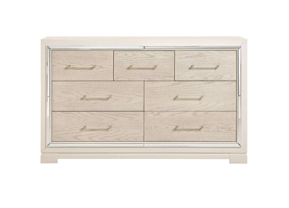 Homelegance - Alabaster 4 Piece King Bedroom Set in White - 2506K-1EK*4