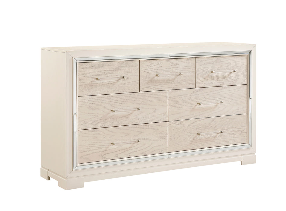 Homelegance - Alabaster 4 Piece King Bedroom Set in White - 2506K-1EK*4