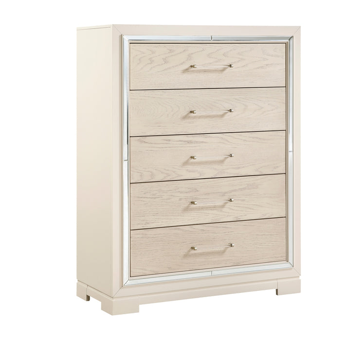 Homelegance - Alabaster 5 Piece California King Bedroom Set in White - 2506K-1CK*9