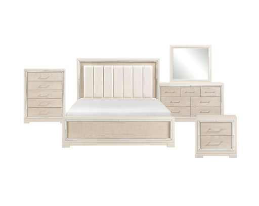 Homelegance - Alabaster 5 Piece Queen Bedroom Set in White - 2506-1*9 - GreatFurnitureDeal