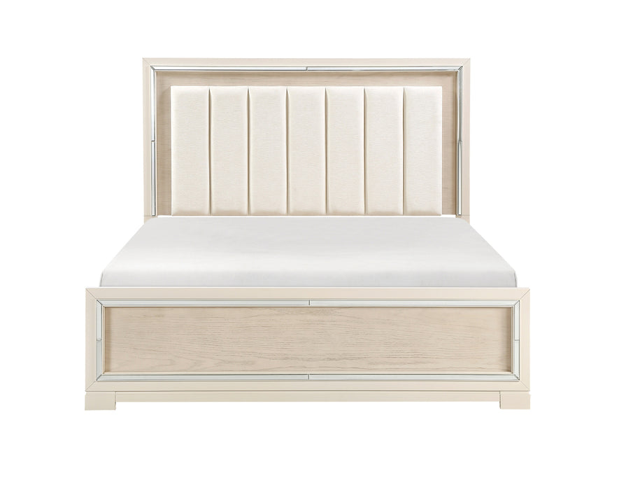 Homelegance - Alabaster 3 Piece California King Bedroom Set in White - 2506K-1CK*3