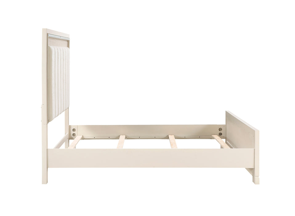 Homelegance - Alabaster 4 Piece California King Bedroom Set in White - 2506K-1CK*4