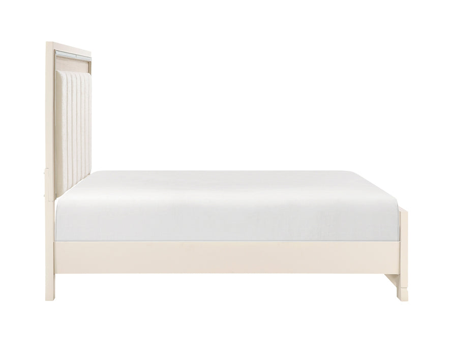 Homelegance - Alabaster 5 Piece King Bedroom Set in White - 2506K-1EK*9