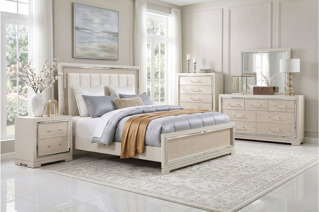 Homelegance - Alabaster 5 Piece Queen Bedroom Set in White - 2506-1*9