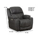 Motion Ease - Ridgeview Triple Power Recliner W/ Zero Gravity Mechanism in Steel - 251-96-14 - GreatFurnitureDeal