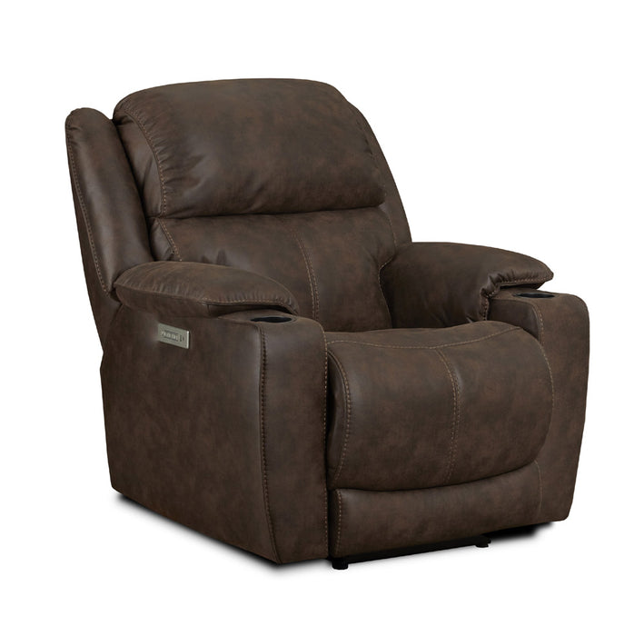 Motion Ease - Ridgeview Triple Power Recliner W/ Zero Gravity Mechanism in Walnut - 251-96-21 - GreatFurnitureDeal
