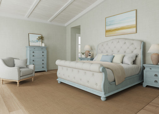 ART Furniture - Summer Creek 3 Piece King Sleigh Bedroom Set in Shutter Blue - 251126-251143-1361-3SET - GreatFurnitureDeal