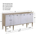 Uttermost - Tightrope 4 Door Modern Sideboard Cabinet - 25101 - GreatFurnitureDeal