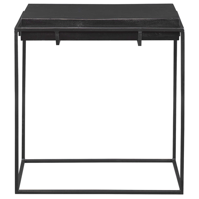 Uttermost - Telone Modern Black Side Table - 25106 - GreatFurnitureDeal