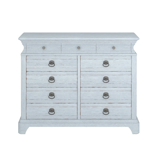 ART Furniture - Summer Creek Light Keeper's Dresser with Mirror in Shutter Blue - 251131-251122-1361 - GreatFurnitureDeal