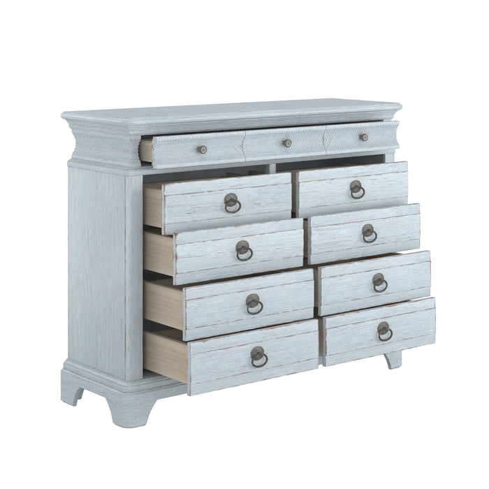 ART Furniture - Summer Creek Light Keeper's Dresser in Shutter Blue - 251131-1361 - GreatFurnitureDeal