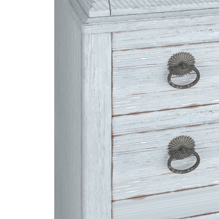 ART Furniture - Summer Creek 6 Piece King Sleigh Bedroom Set in Shutter Blue - 251126-251141-1361-6SET - GreatFurnitureDeal