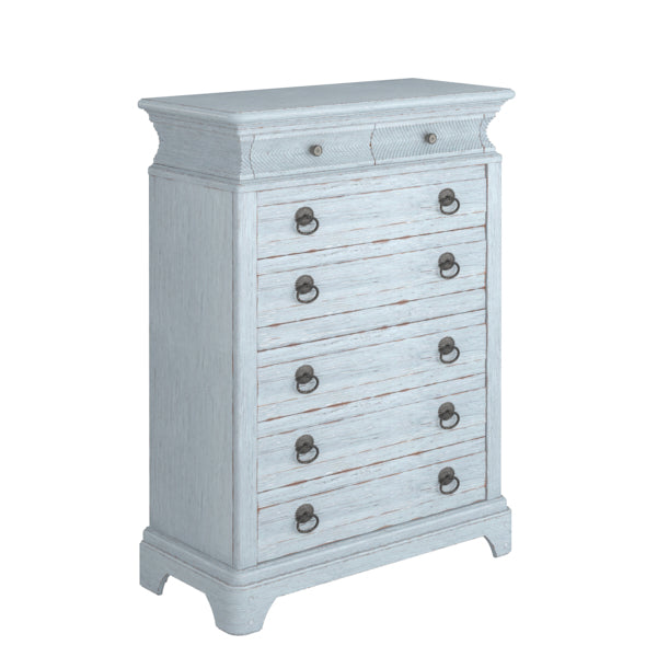 ART Furniture - Summer Creek 8 Drawer Chest in Shutter Blue - 251150-1361 - GreatFurnitureDeal