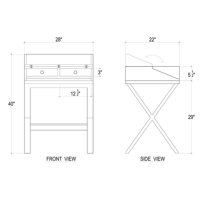 Bramble - Conservatory Desk - BR-25152