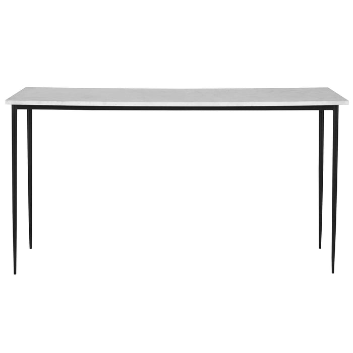 Uttermost - Nightfall White Marble Console Table - 25173 - GreatFurnitureDeal