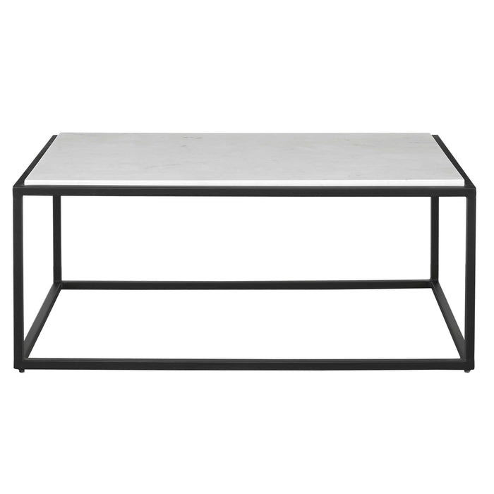 Uttermost - Vola Modern White Marble Coffee Table - 25191