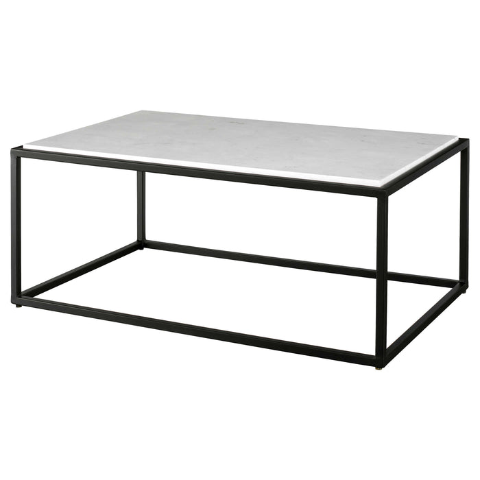 Uttermost - Vola Modern White Marble Coffee Table - 25191