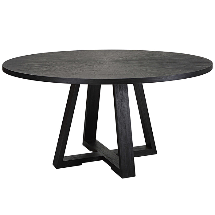 Uttermost - Gidran Round Black Dining Table - 25206 - GreatFurnitureDeal