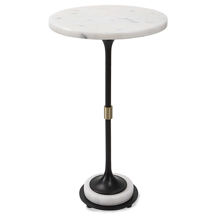 Uttermost - Sentry White Marble Accent Table - 25231