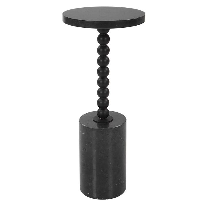 Uttermost - Bead Black Marble Drink Table - 25238
