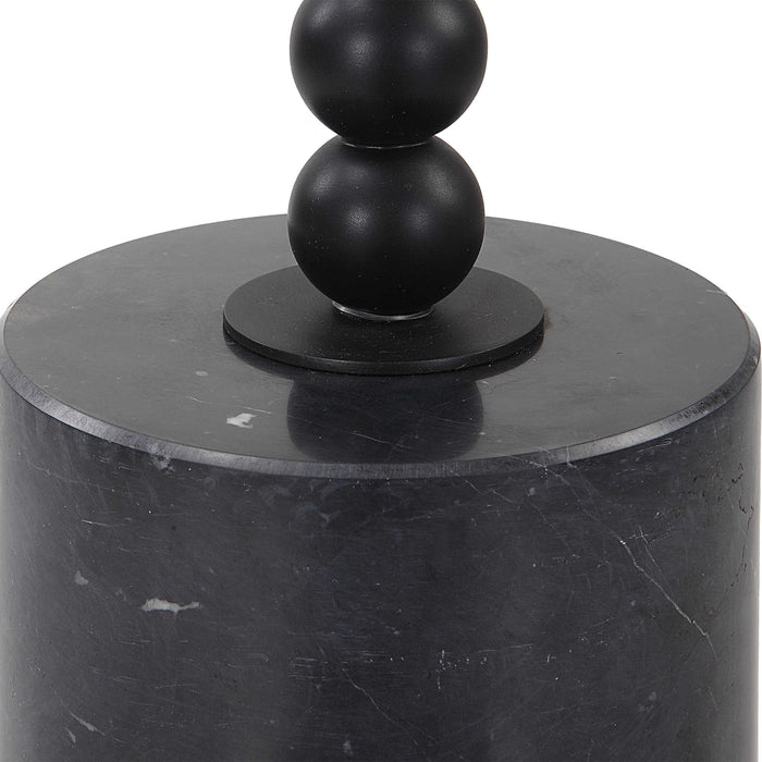 Uttermost - Bead Black Marble Drink Table - 25238
