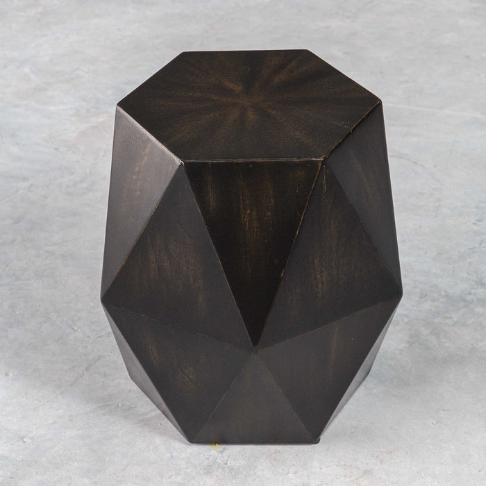 Uttermost - Volker Black Geometric Accent Table - 25272 - GreatFurnitureDeal