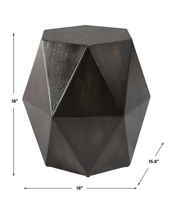 Uttermost - Volker Black Geometric Accent Table - 25272