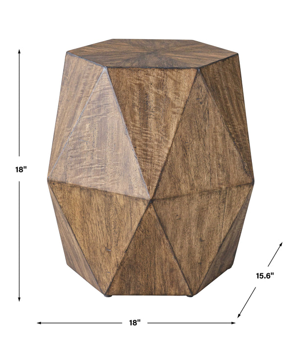 Uttermost - Volker Honey Geometric Accent Table - 25274