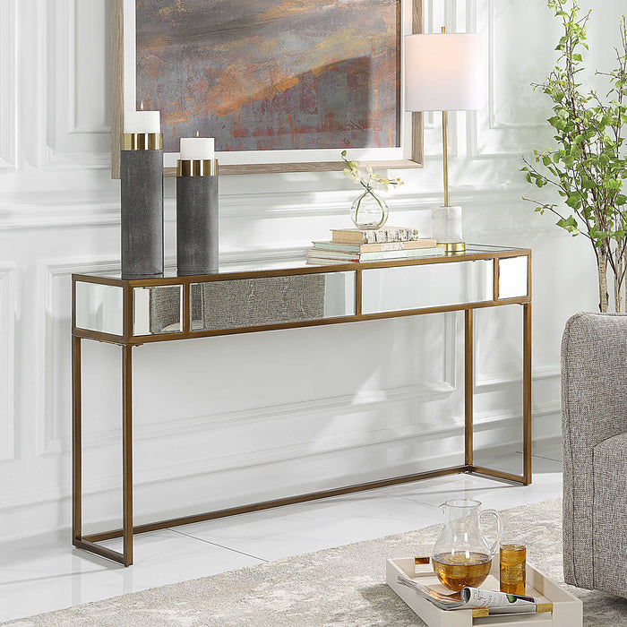 Uttermost - Reflect Mirrored Console Table - 25286 - GreatFurnitureDeal