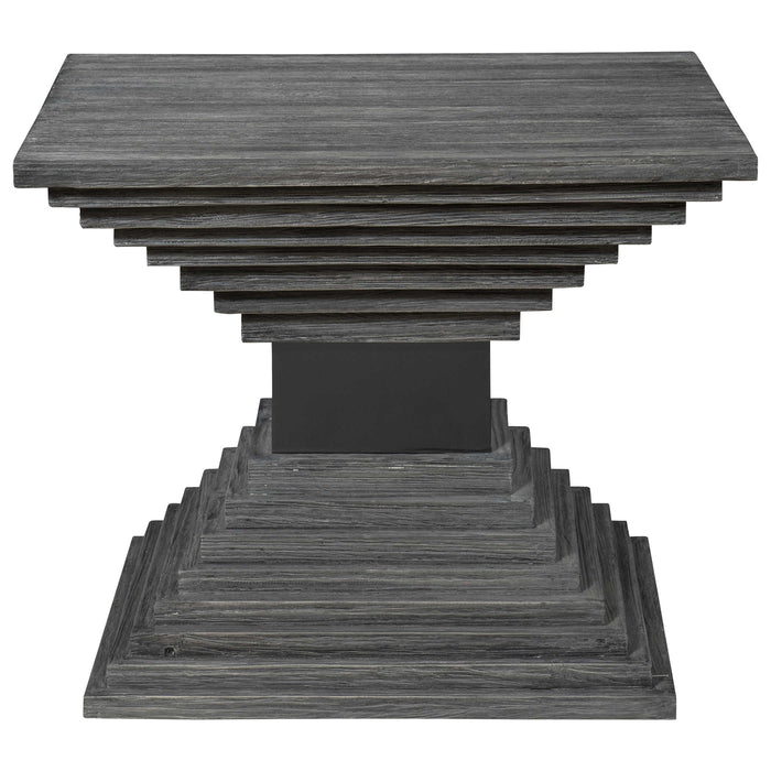 Uttermost - Andes Wooden Geometric Accent Table - 25288 - GreatFurnitureDeal