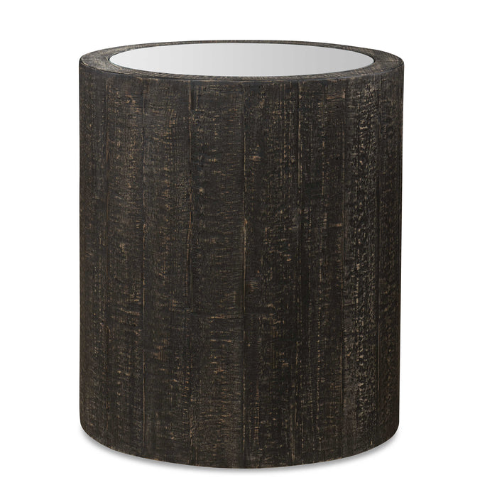 Uttermost - Sequoia Mirrored Drum Table - 25289 - GreatFurnitureDeal