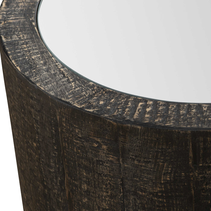 Uttermost - Sequoia Mirrored Drum Table - 25289