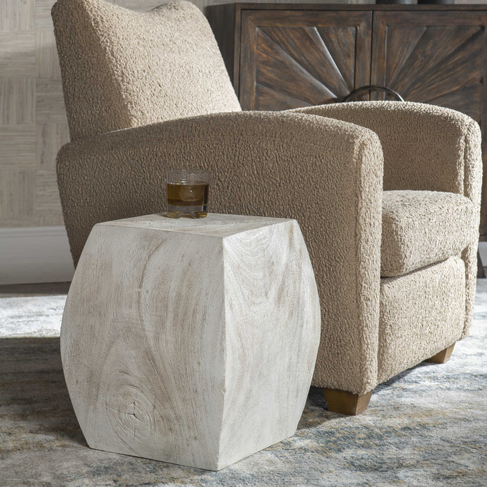 Uttermost - Grove Ivory Wooden Accent Stool - 25295 - GreatFurnitureDeal