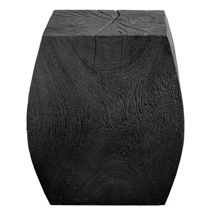 Uttermost - Grove Black Wooden Accent Stool - 25296 - GreatFurnitureDeal