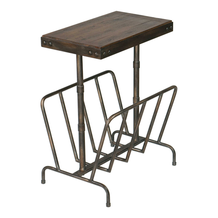 Uttermost - Sonora Industrial Magazine Accent Table - 25326 - GreatFurnitureDeal