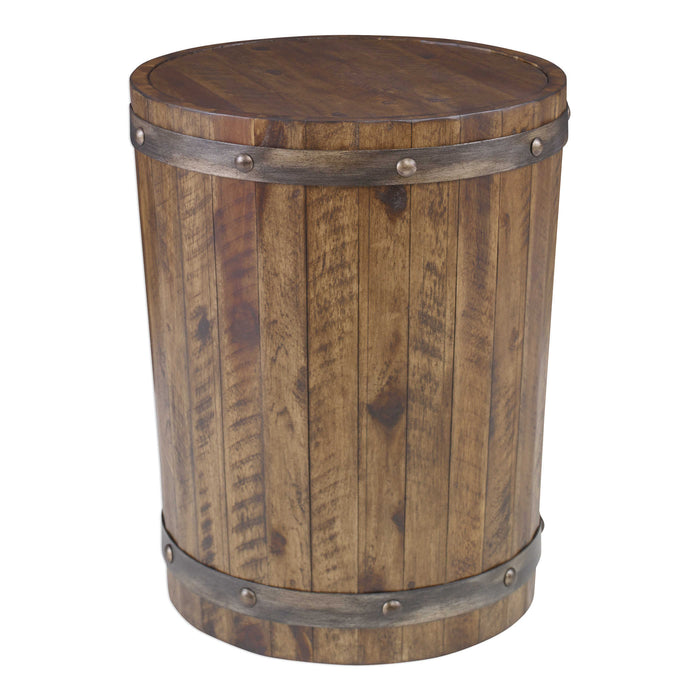 Uttermost - Ceylon Wine Barrel Side Table - 25327 - GreatFurnitureDeal