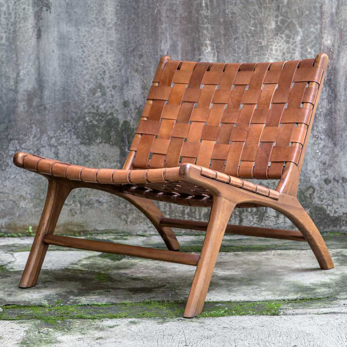 Uttermost - Plait Woven Leather Accent Chair - 25484