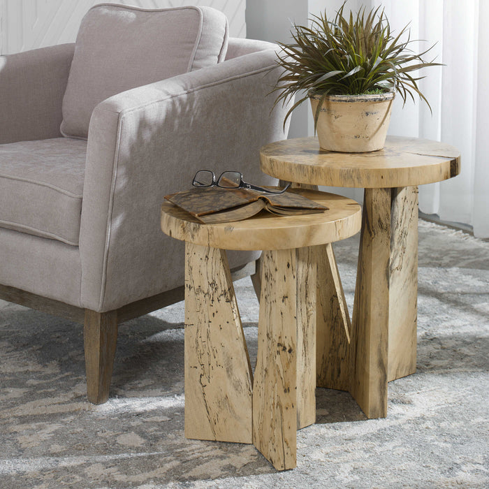 Uttermost - Nadette Natural Nesting Tables, S/2 - 25496 - GreatFurnitureDeal