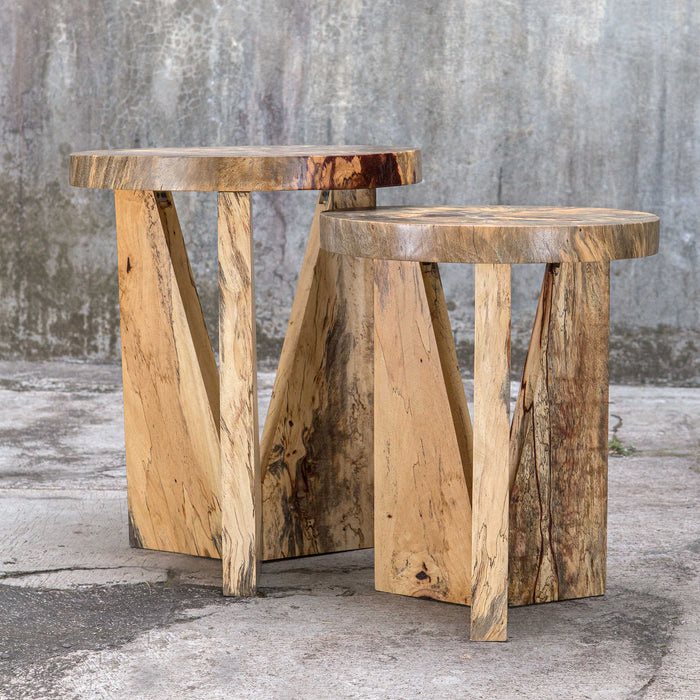 Uttermost - Nadette Natural Nesting Tables, S/2 - 25496 - GreatFurnitureDeal