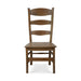 Bramble - Peg & Dowel Ladder Back Chair w- Wooden Seat in White Harvest - BR-25652WHD LDT - GreatFurnitureDeal