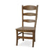 Bramble - Peg & Dowel Ladder Back Chair w- Wooden Seat in White Harvest - BR-25652WHD LDT - GreatFurnitureDeal