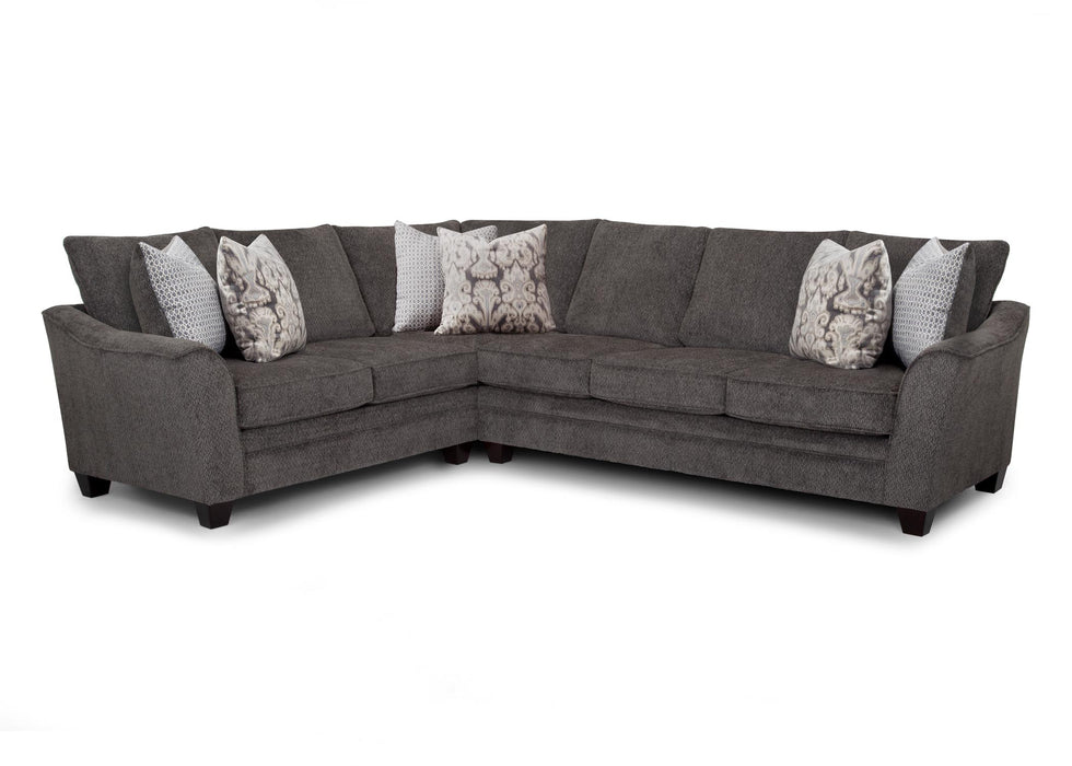 Franklin Furniture - 256 Fairmont 2 Piece Sectional Sofa in Shasta Charcoal - 25649-25628 - GreatFurnitureDeal