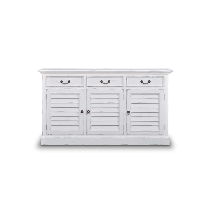 Bramble - Narrow Shutter 3 Door Sideboard in Smokey Grey - BR-FAC-25742SKG - GreatFurnitureDeal