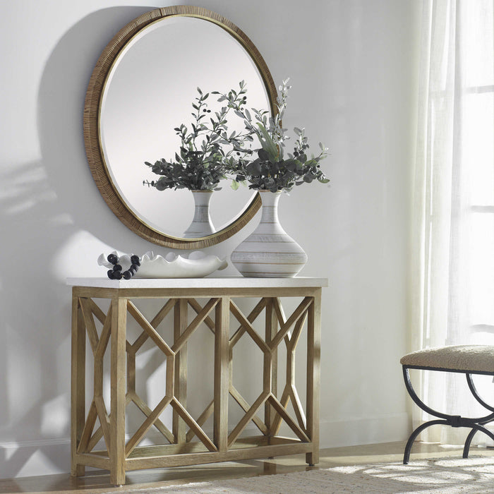 Uttermost - Catali Ivory Stone Console Table - 25811
