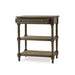 Bramble - Melissa Side Table in Straw Wash w/ Rattan Glaze on Shelves - 25838STW-RGZE--- - GreatFurnitureDeal