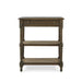 Bramble - Melissa Side Table in Straw Wash w/ Rattan Glaze on Shelves - 25838STW-RGZE--- - GreatFurnitureDeal