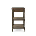 Bramble - Melissa Side Table in Straw Wash w/ Rattan Glaze on Shelves - 25838STW-RGZE--- - GreatFurnitureDeal