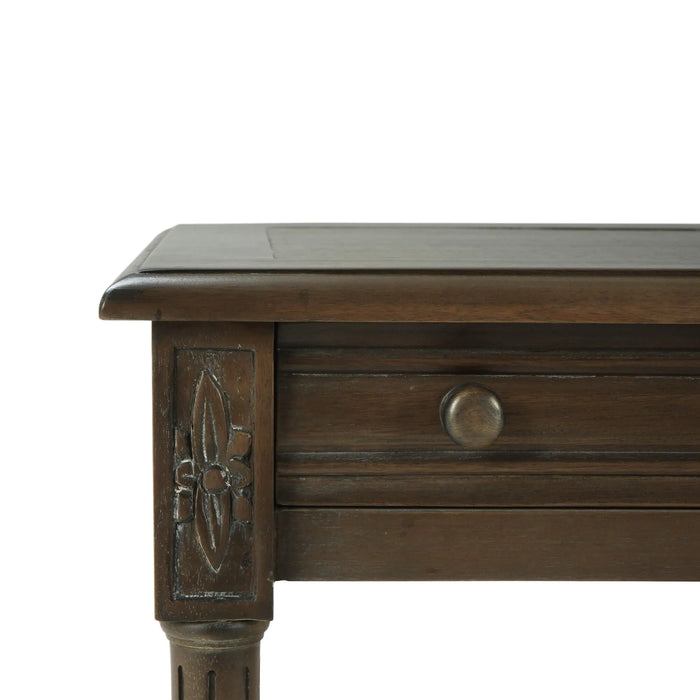 Bramble - Melissa Side Table in Straw Wash w/ Rattan Glaze on Shelves - 25838STW-RGZE--- - GreatFurnitureDeal